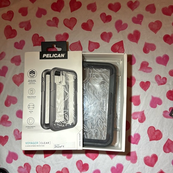 Pelican IPhone X Protective Case Clear/Flower - Picture 1 of 3